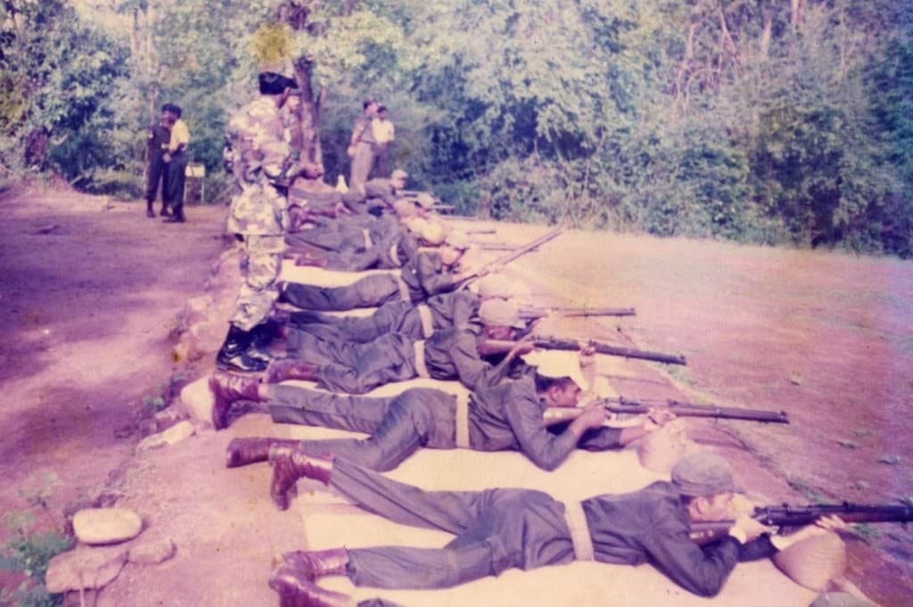 Cadets at rifle range