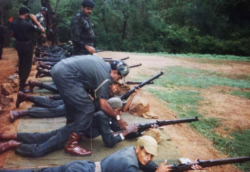 Cadets training at rifle range